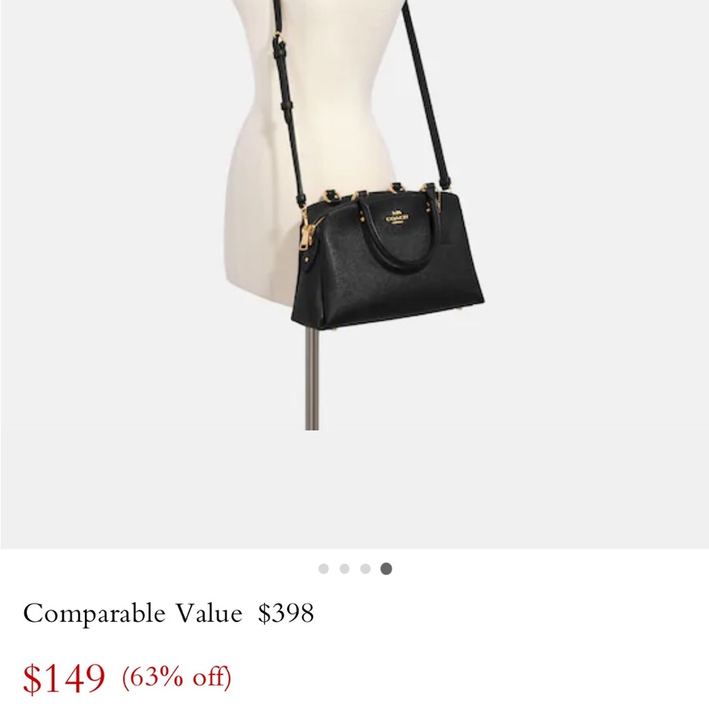 Black coach bag brand new